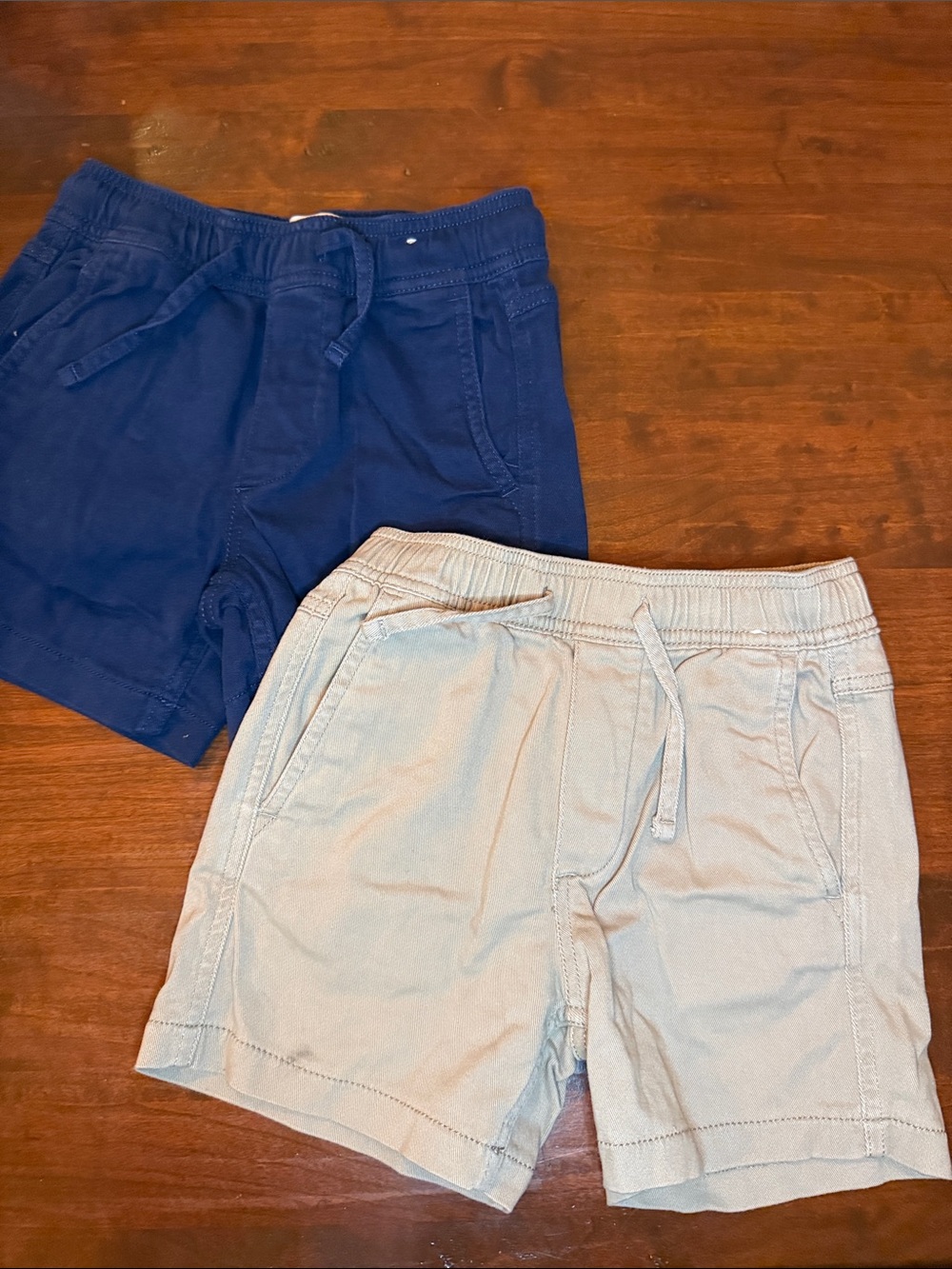 abercrombie kids Navy and Khaki Pull-On Shorts